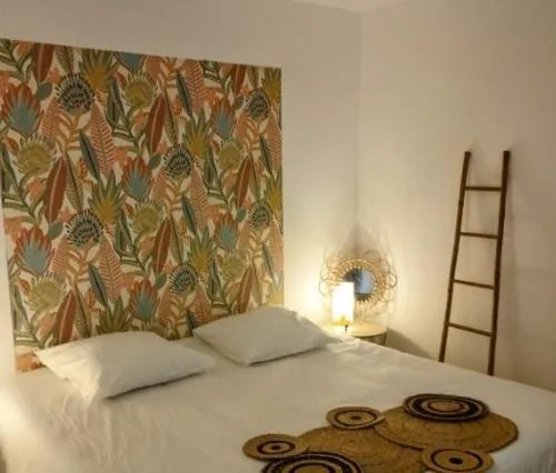 Chambre du Gîte l’Olivier, lit de 180 cm